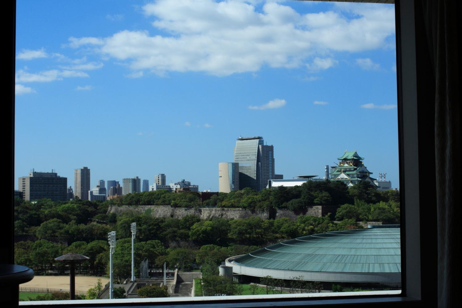 Hotel New Otani Osaca Quarto foto Osaka skyline